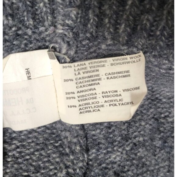 Vintage Valentino Wool Angora Cashmere Sweater Cable Knit Pullover - Picture 13 of 15